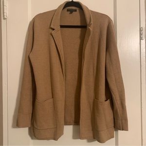 Banana Republic camel knit blazer cardigan | size medium
